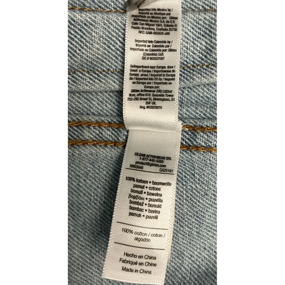American Apparel Classic Trucker Jean Jacket Mens XXS Light Wash Denim RSAND400W
